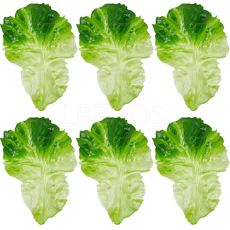 PVC Imitation Lettuce Leaf DJEW-WH20002-23-1