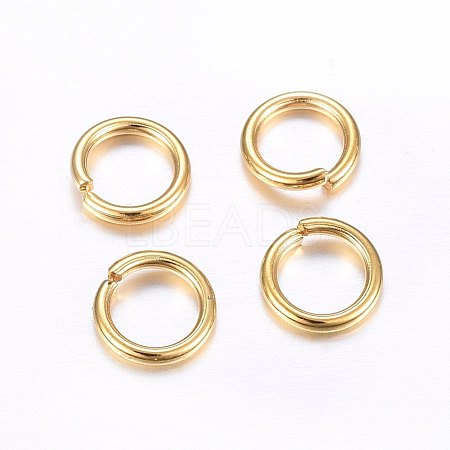 304 Stainless Steel Open Jump Rings STAS-O098-02G-17-1