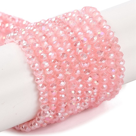 Baking Electroplate Glass Beads Strands X-DGLA-A039-J2MM-B08-1