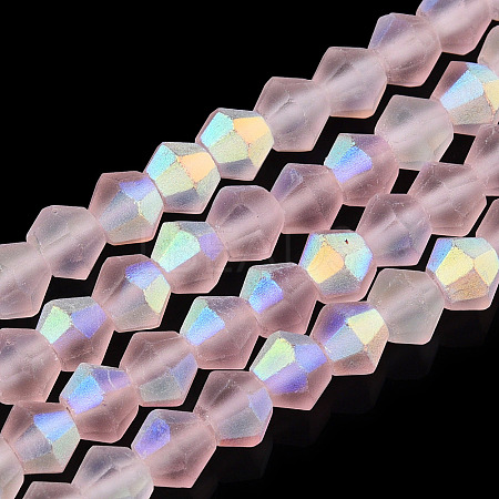 Imitate Austrian Crystal Bicone Frosted Glass Beads Strands LS-EGLA-A039-T2mm-MB26-1