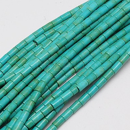Synthetic Turquoise Beads Strands TURQ-G120-3x5mm-13-1