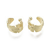 Brass Cuff Earrings X-EJEW-R114-018-NF-1