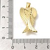 Rack Plating Brass with Cubic Zirconia Pendants KK-Z086-14G-03-3