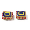 Baking Paint Glass Enamel Beads LAMP-S079-14A-2