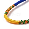 Polyester Braided String Cord Bracelet BJEW-I306-01C-2