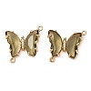 Brass Pave Faceted Glass Connector Charms FIND-Z020-04S-1