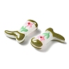 Baking Paint Glass Enamel Beads BLOW-D300-01G-2