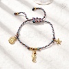 Ocean Series 304 Stainless Steel Charm Bracelets BJEW-K237-25B-G-2