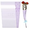 Bowknot Print Transparent PE Cone Flower Sleeves ABAG-FZC0002-001G-1