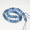 Dyed Round Natural Crackle Quartz Beads Strands G-K084-4mm-03A-3