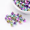 Spray Painted Acrylic Beads PB25P9282-1