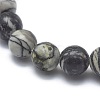 Natural Netstone Bead Stretch Bracelets BJEW-K212-A-021-2