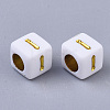 Plating Acrylic Beads SACR-S297-09I-2
