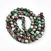 Baking Paint Glass Beads Strands DGLA-N003-10mm-A09-2