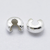 925 Sterling Silver Crimp Bead Cover STER-L063-06A-S-2