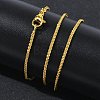1.5MM Brass Wheat Chain Necklaces for Women KK-CBA4FD4-08G-3