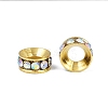 Brass Rhinestone Spacer Beads RB-A020-7mm-28G-3