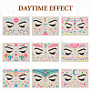 9 Sheets 9 Style Creative Fluorescent Face Tattoo Paper Stickers STIC-TA0002-01-1