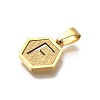 304 Stainless Steel Charms LS-STAS-H227-01G-F-2