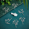 Brass Rhinestone Cabochon Settings KK-WH0079-108S-4