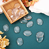 Transparent Clear Glass Flat Back Cabochons GGLA-TA0001-02-40x30-6
