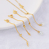 6Pcs 6 Style Brass Cable Chain Necklace Making FIND-AB00047-4