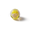 Handmade Silver Foil Glass Lampwork Beads GLAA-WH0036-03C-1