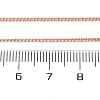 Long-Lasting Plated Brass Curb Chain Necklaces NJEW-K112-07RG-NF-3
