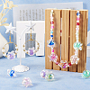 64Pcs 8 Colors UV Plating Rainbow Iridescent Acrylic Beads OACR-TA0001-20-6