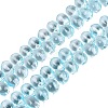 Baking Paint Transparent Glass Beads Strands GL-N005-02A-D07-1