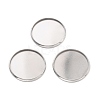 Non-Tarnish 316 Surgical Stainless Steel Cabochon Tray Settings STAS-I187-06B-P-1