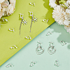 20Pcs Brass Screw Clip-on Earring Converters Findings KK-SC0004-79-4