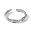 304 Stainless Steel Open Cuff Ring RJEW-L110-046P-2