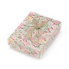 Flower Pattern Cardboard Jewelry Packaging Box CBOX-L007-007D-1