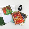 DIY Christmas Theme Diamond Painting Greeting Card Kits DIAM-PW0001-183-5