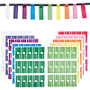 10Pcs 10 Colors Paper Self-Adhesive Stickers DIY-SP0006-12-1