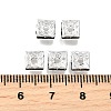 Brass Rhinestone Spacer Beads X1-RSB072-12S-4
