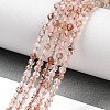 Natural Black Gold Rutilated Quartz Beads Strands G-N342-21A-01-1