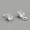 Brass Cord Ends KK-E182-S-2