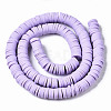 Handmade Polymer Clay Beads Strands CLAY-R089-8mm-146-3