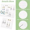 FINGERINSPIRE 2 Sets 2 Styles Detachable Transparent Acrylic Earring Display Stands EDIS-FG0001-53-5