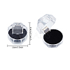 Transparent Plastic Ring Boxes OBOX-CA0001-001A-2