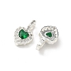 Brass Micro Pave Cubic Zirconia Pendants KK-Z139-05S-3