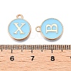 Initial Letter A~Z Alphabet Enamel Charms ENAM-Q437-02-4