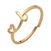 304 Stainless Steel Cuff Rings for Women RJEW-D285-01G-I-1