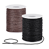 2 Rolls 2 Colors Waxed Cotton Cords YC-PH0001-52D-6