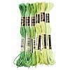 6Bundles 6 Colors Polyester Embroidery Floss OCOR-YW0001-24B-1