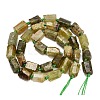 Natural Green Garnet Beads Strands GG-CBAA9B4-I01-5