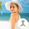 96Pcs 24 Style Ocean Theme Tibetan Style Alloy Pendants TIBEP-FG0001-13-5
