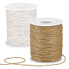 2 Rolls 2 Colors Waxed Cotton Cords YC-PH0001-52E-1